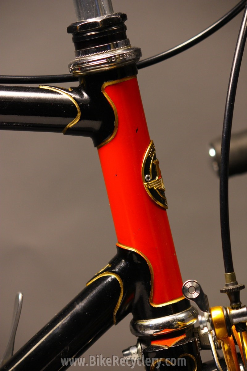 1979 Motobecane Grand Jubilee Touring Bike: 57cm, Fenders, Dura Ace / 600, Modolo Gold, Black/Red, Lugged Steel