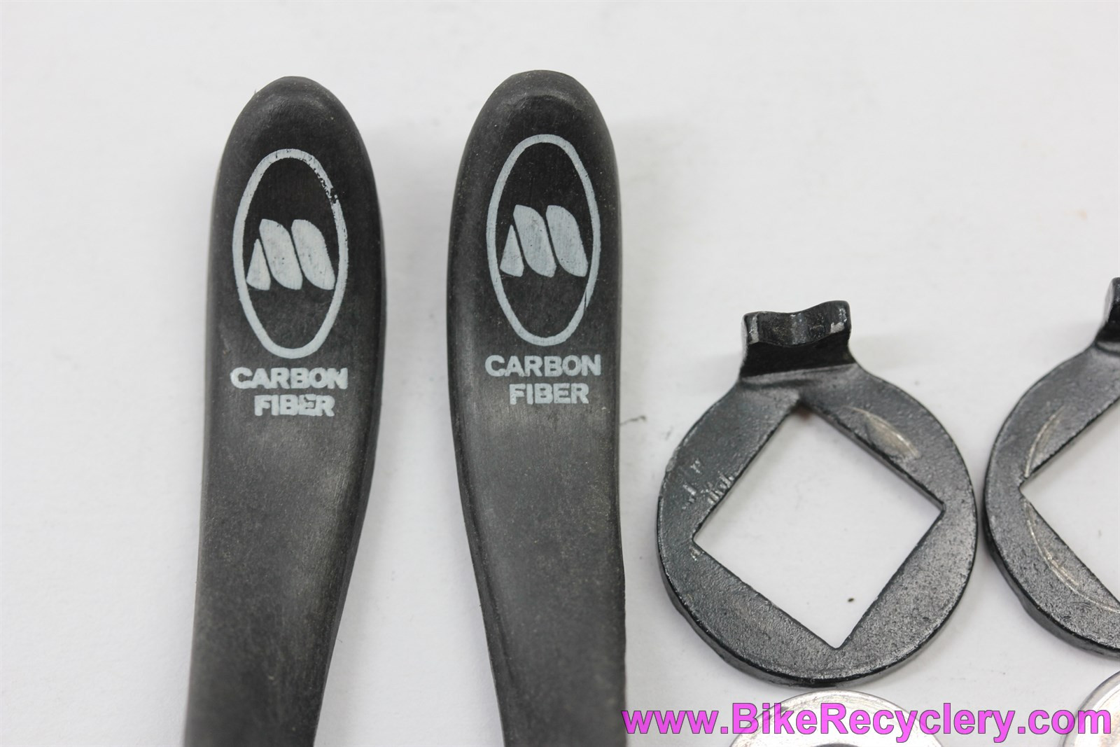 Modolo Kronos Carbon Downtube Shifters: Black - 35g (MINT) - Bike Recyclery