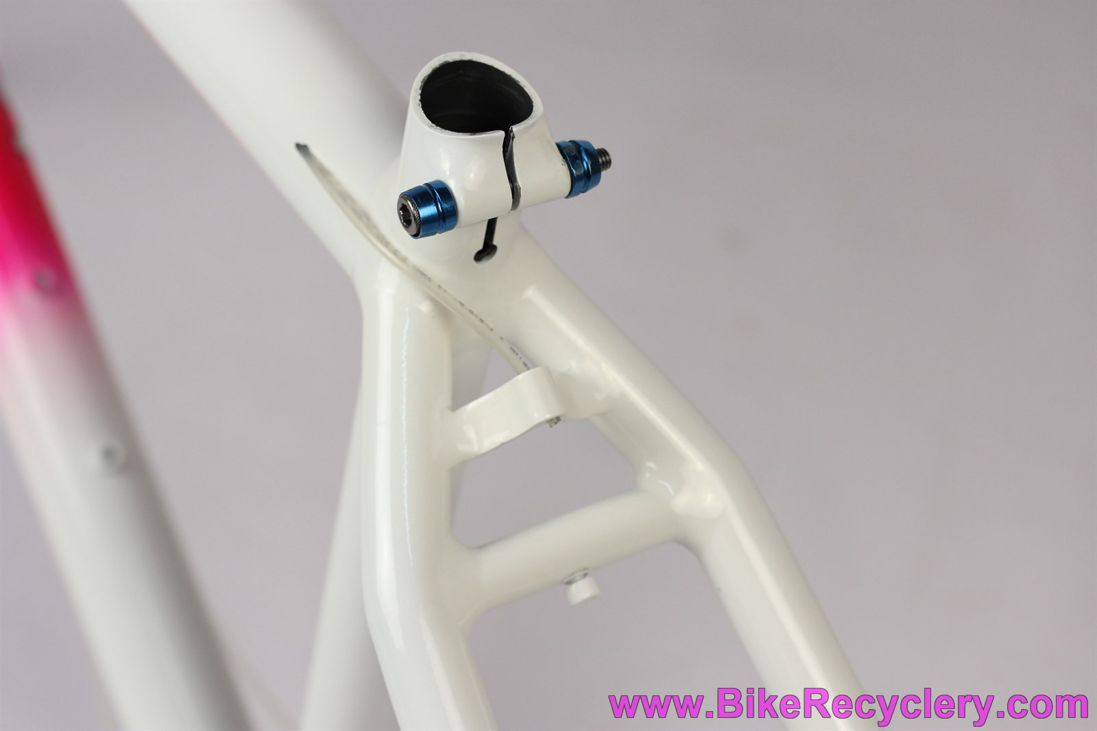 Klein Rascal 1993 Frame/Fork: 19" MC1 Stem/Bars - Top Gun Pink White Blue Dave Wilkins Restoration (Unridden)