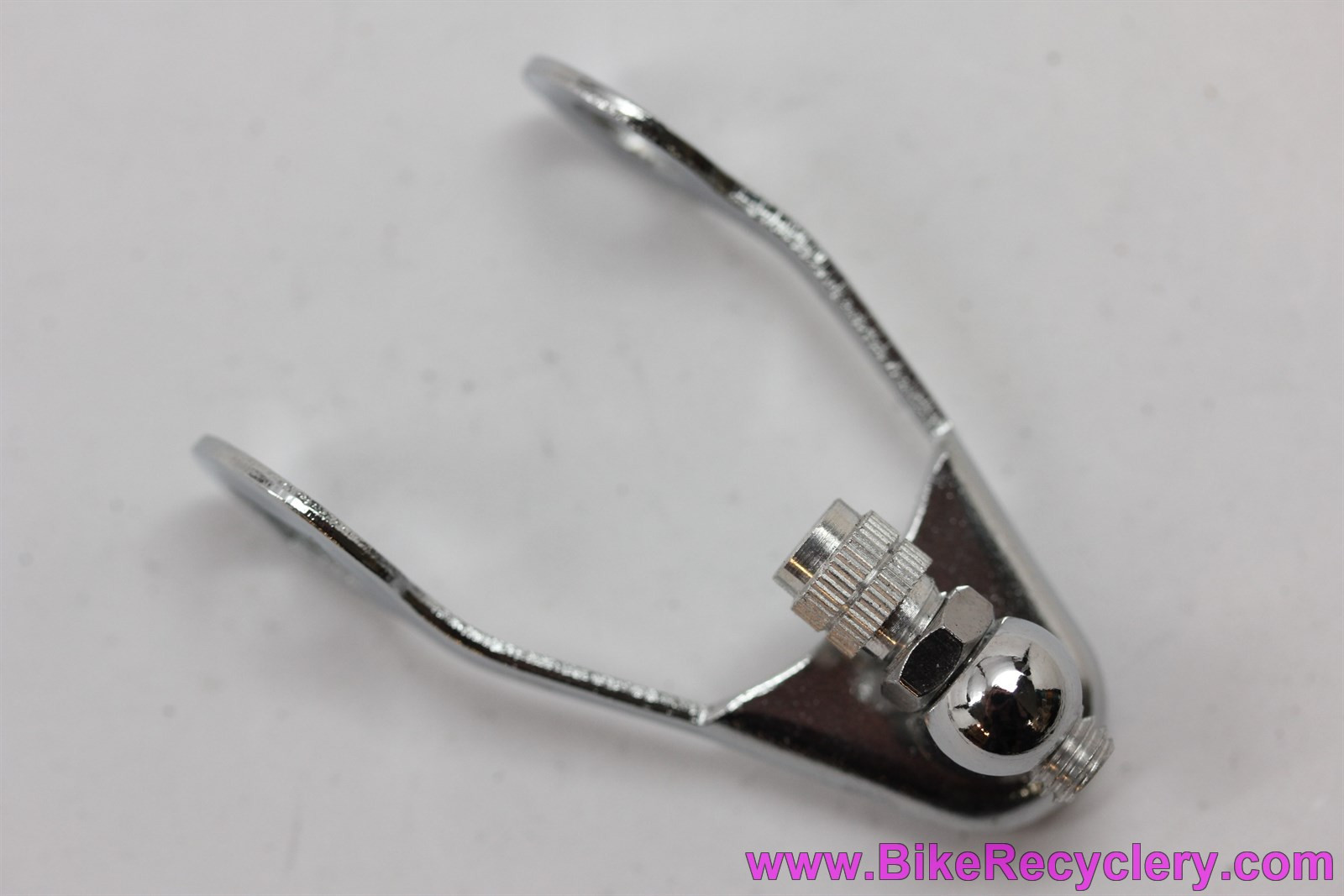 NOS Rear Brake Cable Hanger Stop Barrel Adjuster Chrome