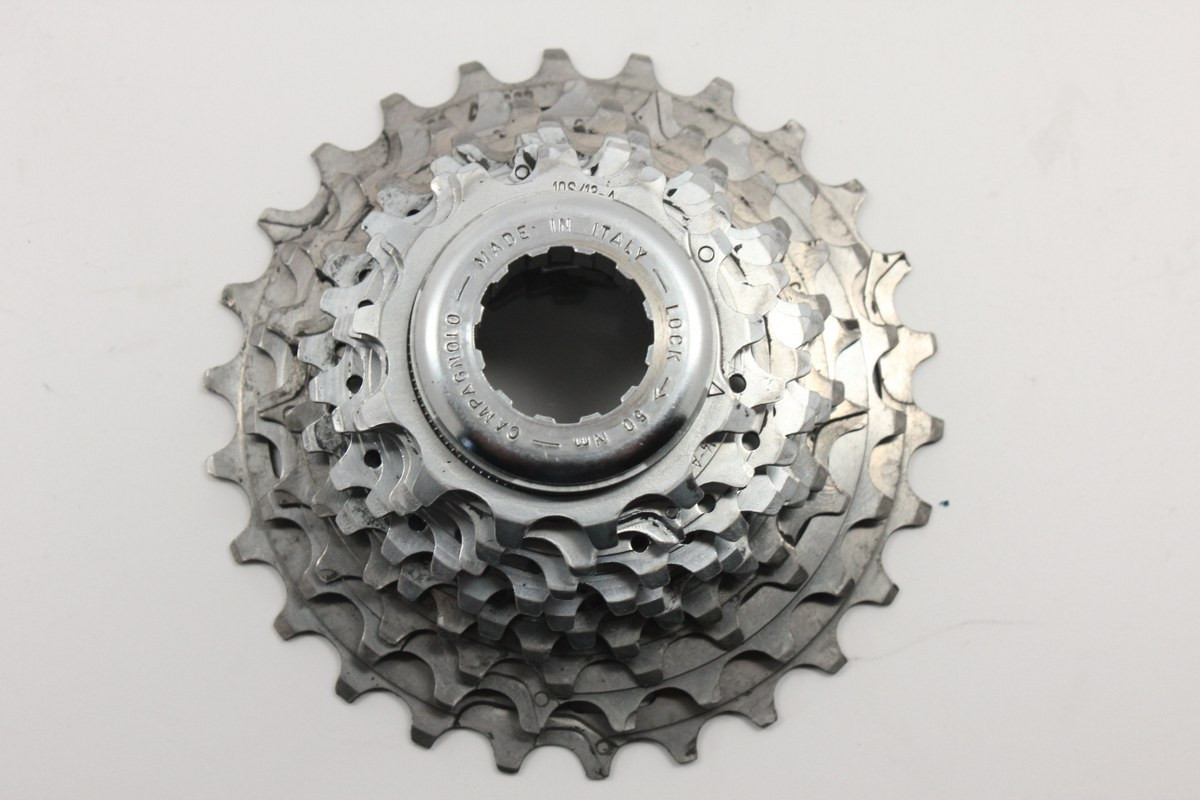 Campagnolo Record 10-speed Cassette: Titanium 13-26t - Bike Recyclery