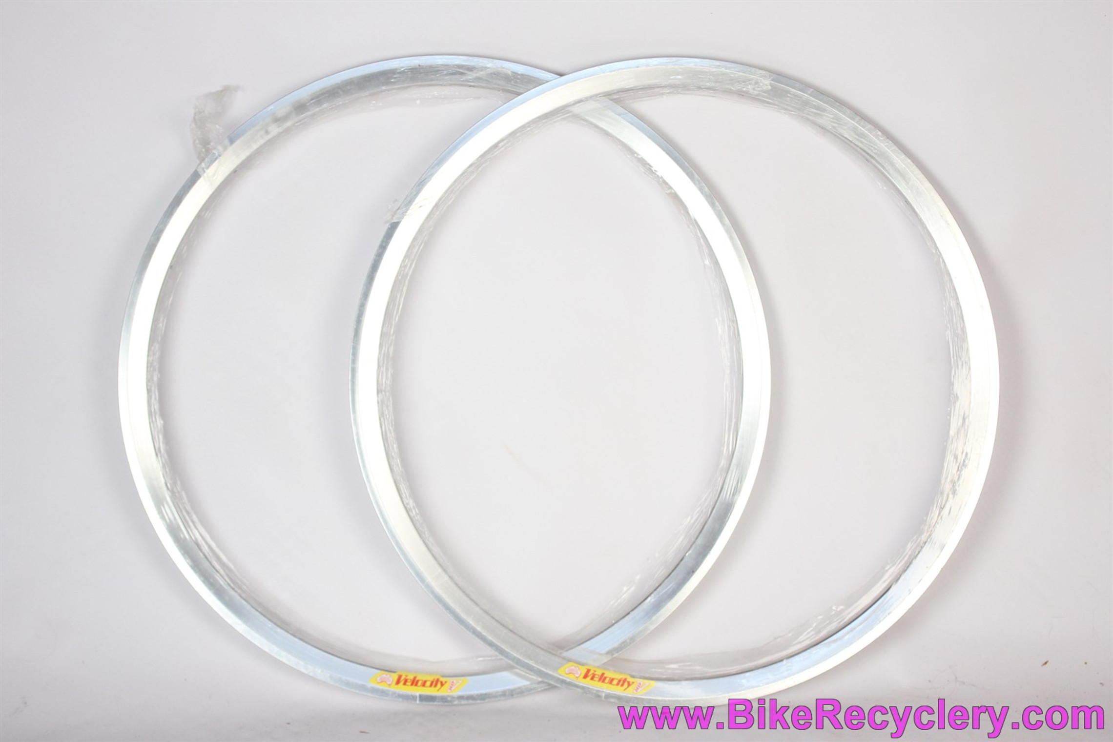 Velocity Deep V Rims: 700c x 32H - Polished (New, PAIR)