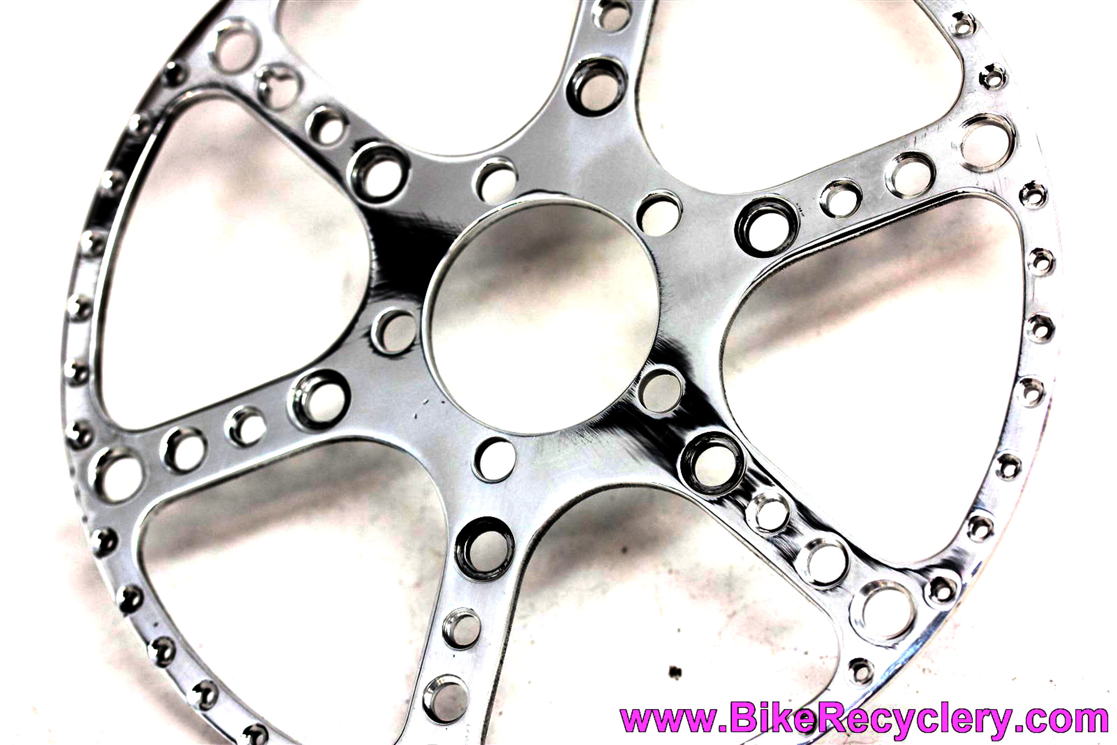 NOS TA Pro 5 Vis Drillium 50.2mm Outer Chainring Guard: Norther Cycles - 38t / 39t / 40t -  Highly Polished (MINT)