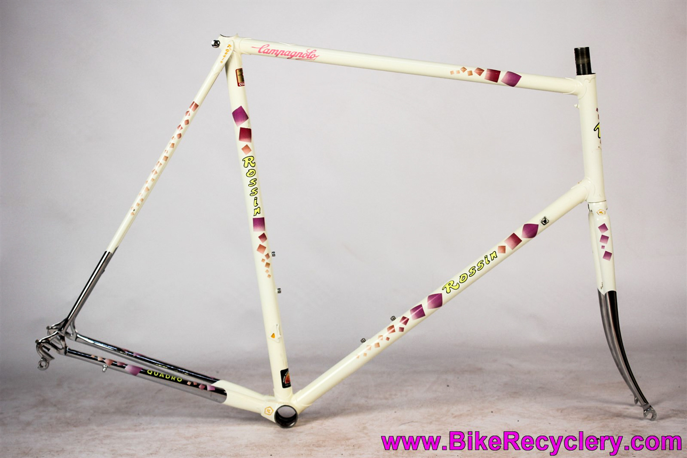 Yellow Decals Rossin Record Bicycle Frame Stickers n.9 Transfers 