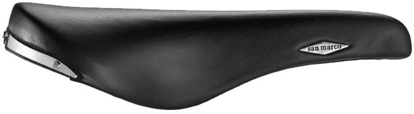 San Marco Rolls Titanio Saddle: Black Leather (NEW) - Bike Recyclery