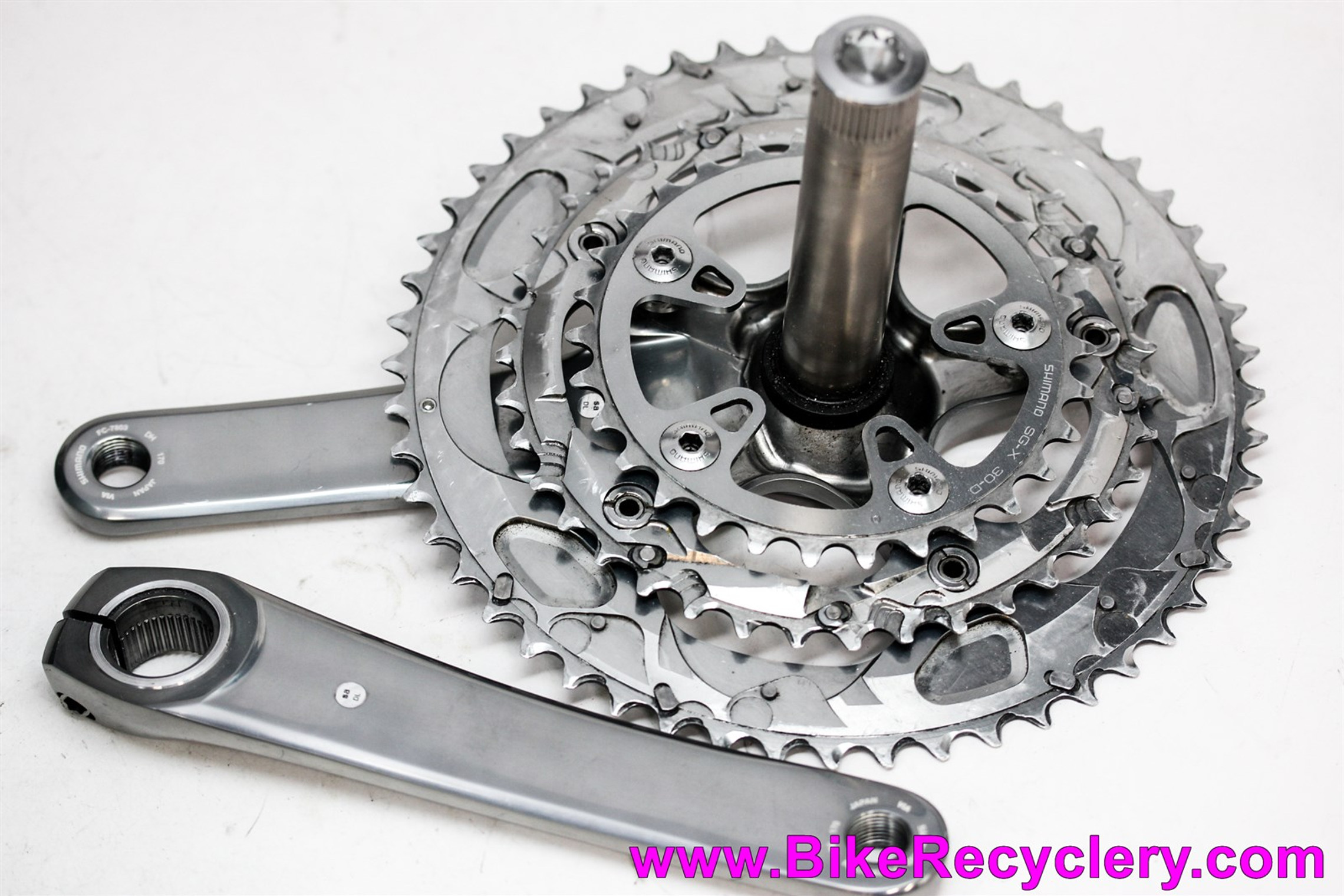 Shimano Dura Ace FC-7800/7803 TRIPLE Crankset: 170mm 52/39/30t 