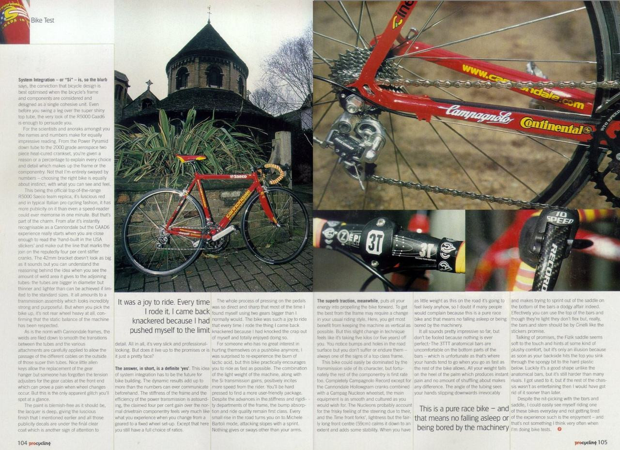 58cm Cannondale R5000 Team Saeco: Hollowgram Si, FULL Record 10-speed, Campagnolo Nucleon Wheels, BETTER THAN MINT
