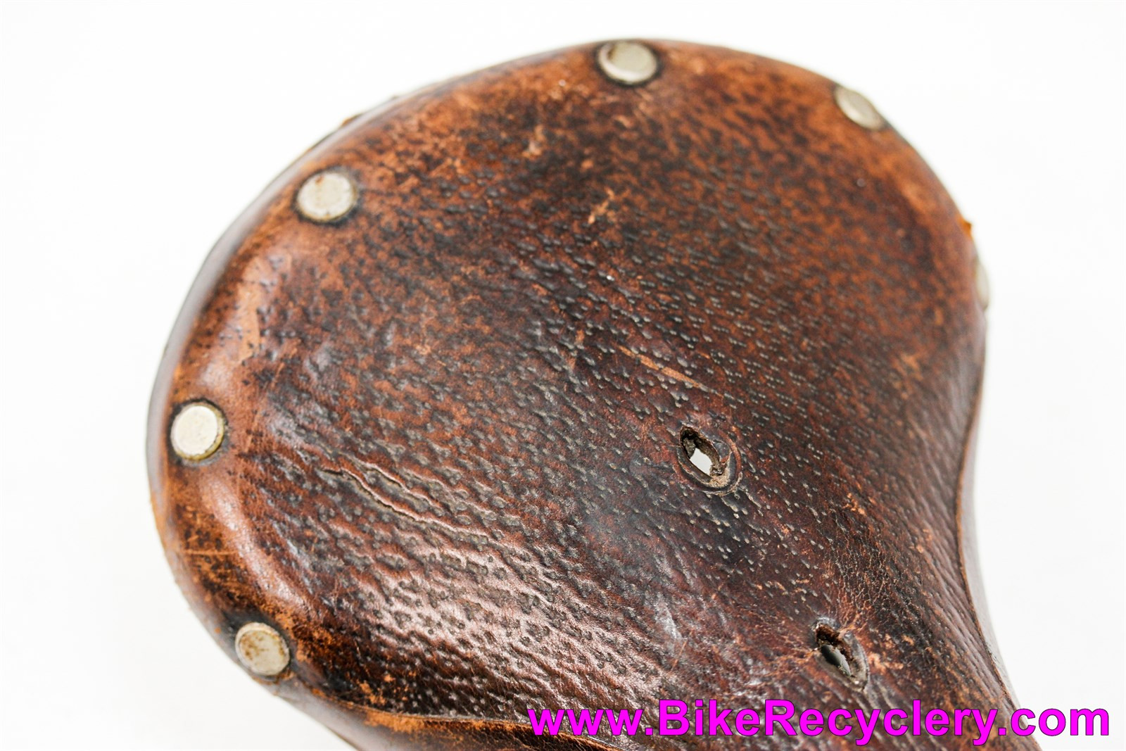 Selle Cuir Vintage Wright's – Rail Noir – Pour Velo Route Ou Klunker