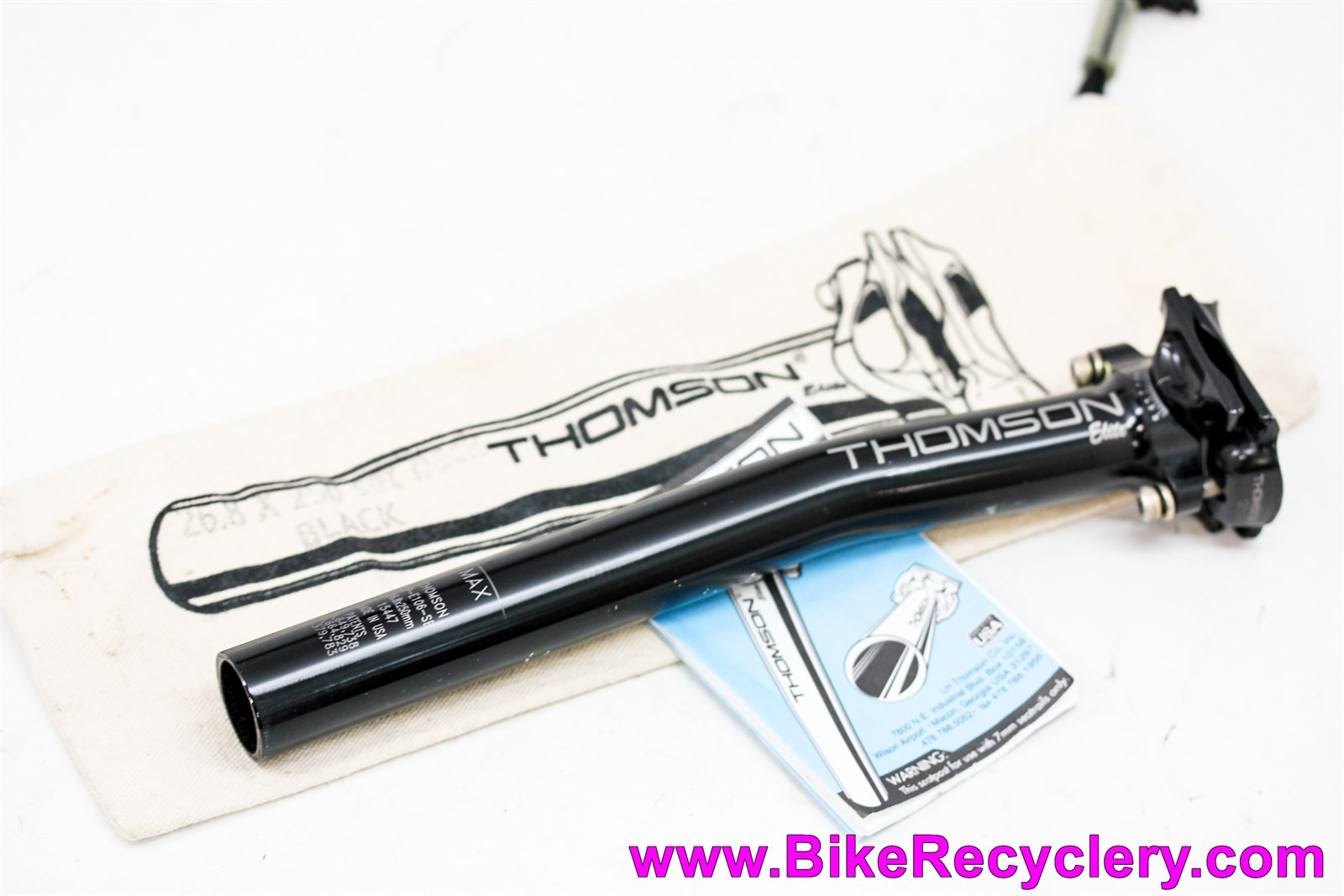 Thomson Elite Seatback Seatpost: 26.8mm x 250mm - Black (New Take 