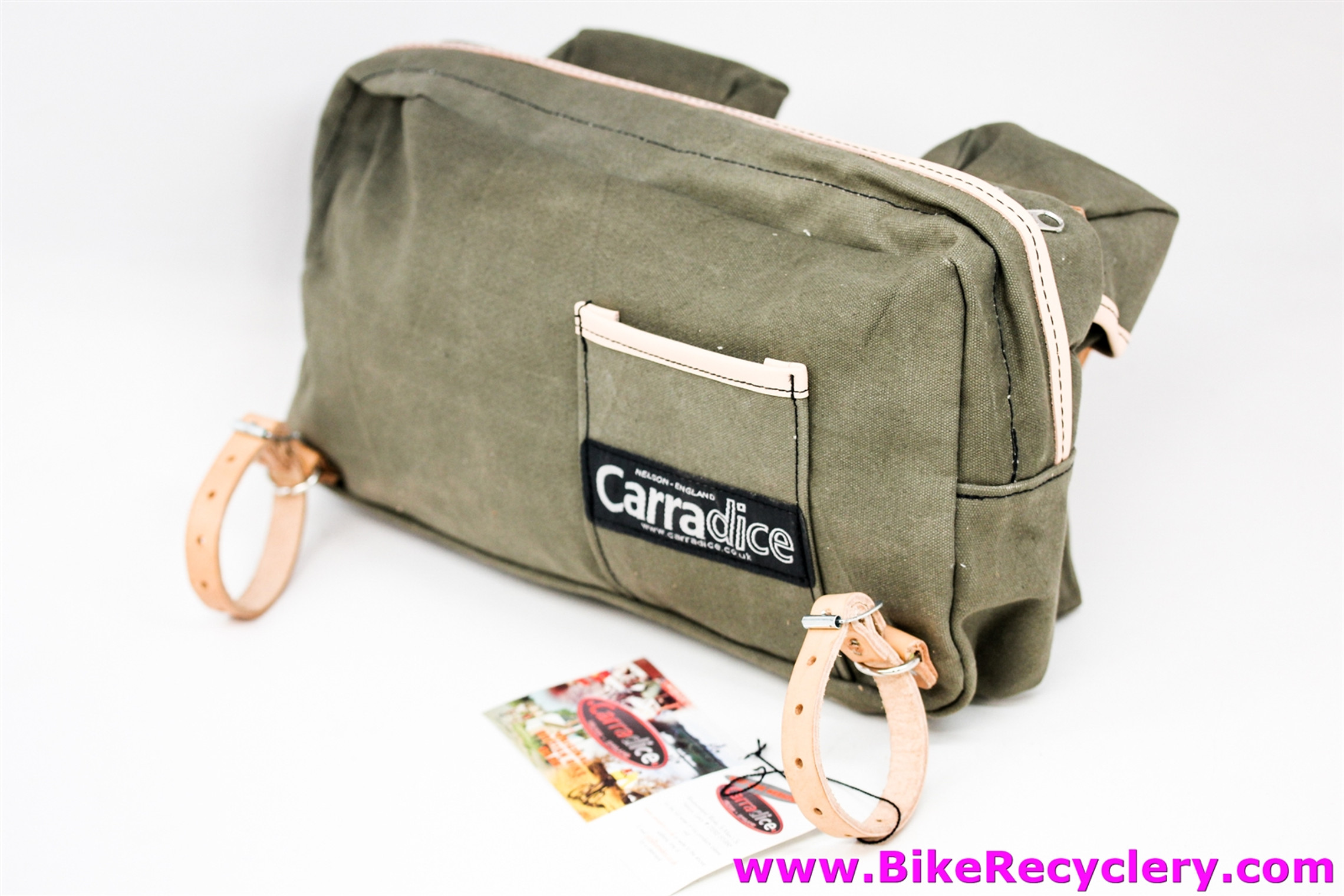 waxed canvas handlebar bag