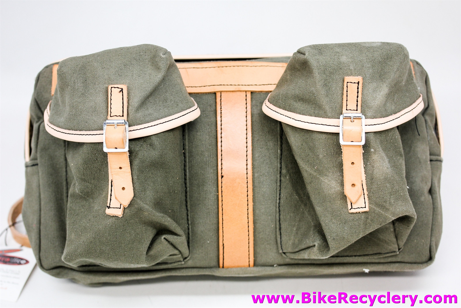 Rivendell / Carradice Large Handlebar Bag: Waxed Canvas - For