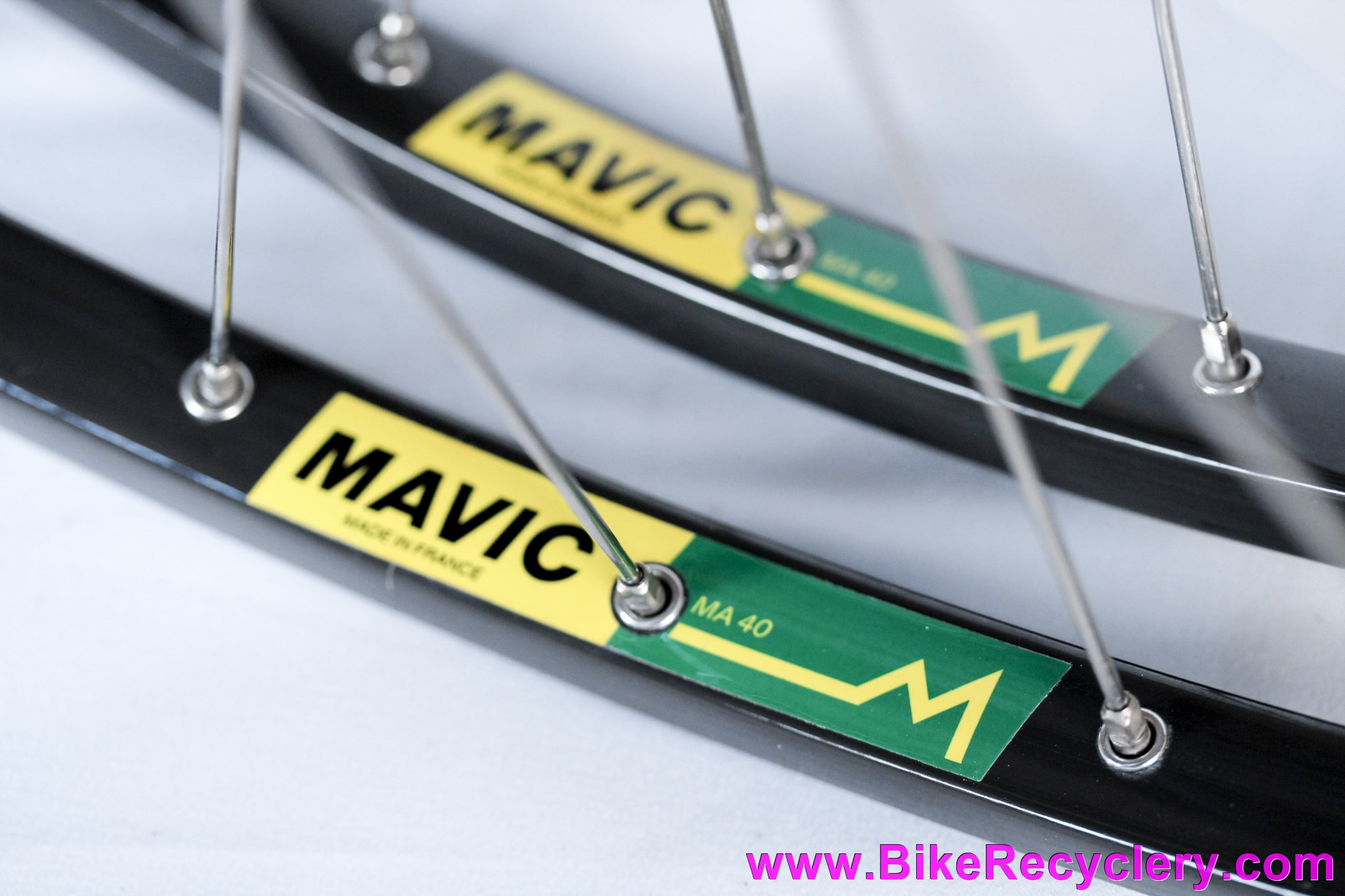 NOS 700c Mavic MA40 & Campagnolo Nuovo Record Low Flange Clincher
