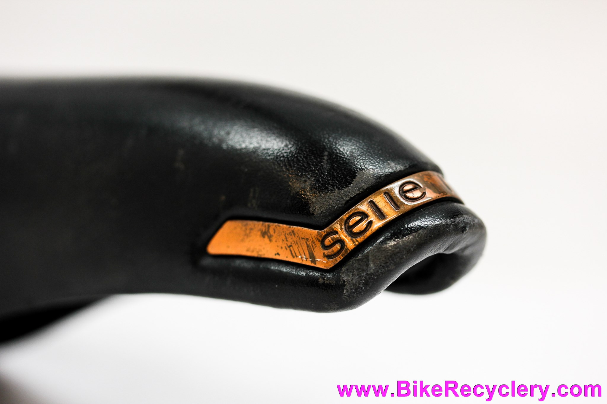 Selle Italia Campionissimo Saddle: 1989 - Black Leather & Copper