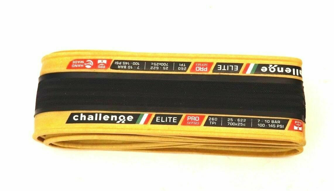 Challenge ELITE 260TPI 25mm Tan ２つ Challenge Elite Pro 700x25c Handmade Road Tire: Clincher / Open