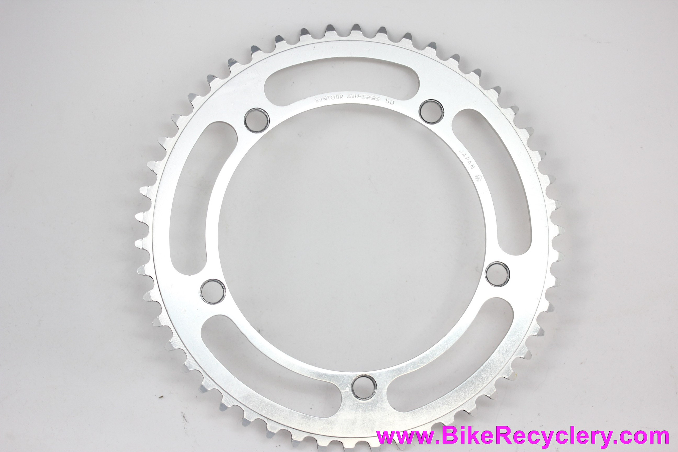 Suntour Superbe Pro CW-6000 NJS Track Chainring: 50t x 144mm (Near