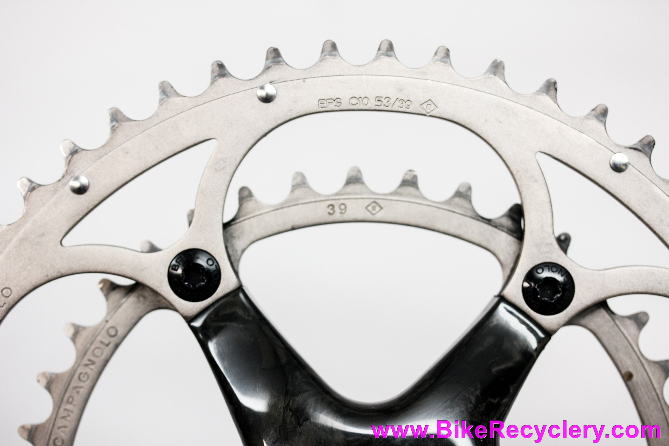 Campagnolo Chorus 10s Ultra-Torque Carbon Crankset: 170mm x 53/39t -  FC7-CH093C (take-off)