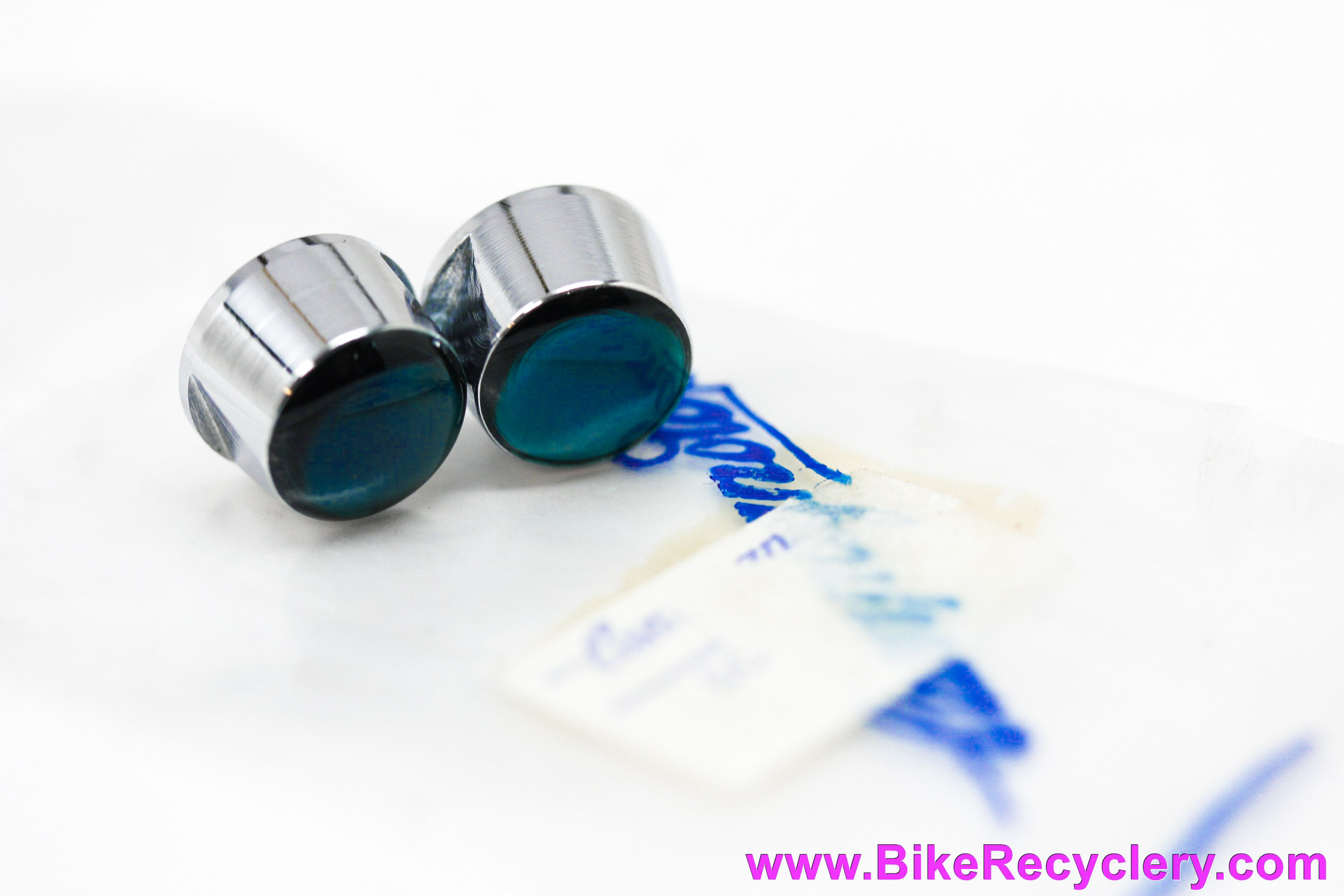 2x Campagnolo C-Record Cobalt Nut Gems – Rare Pair New Center Brake Bolts (Italy) - View #3