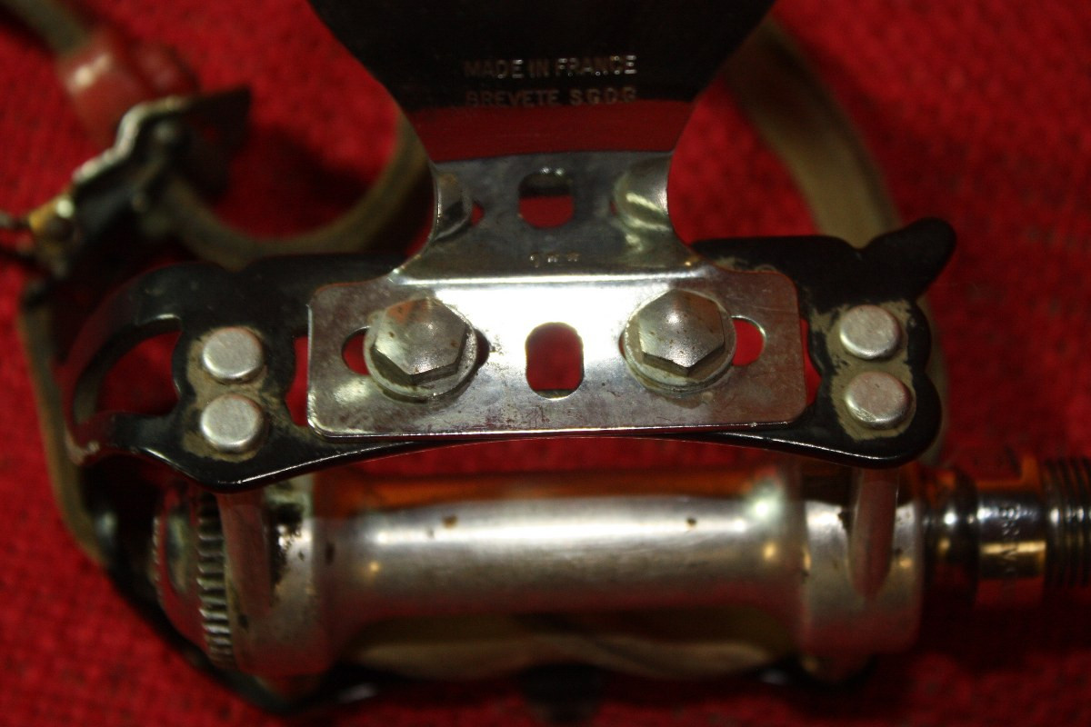 Campagnolo Record Pedals Toe Clips – Fermapiedi Superleggeri Alluminio Argento, Taglia M, New Old Stock