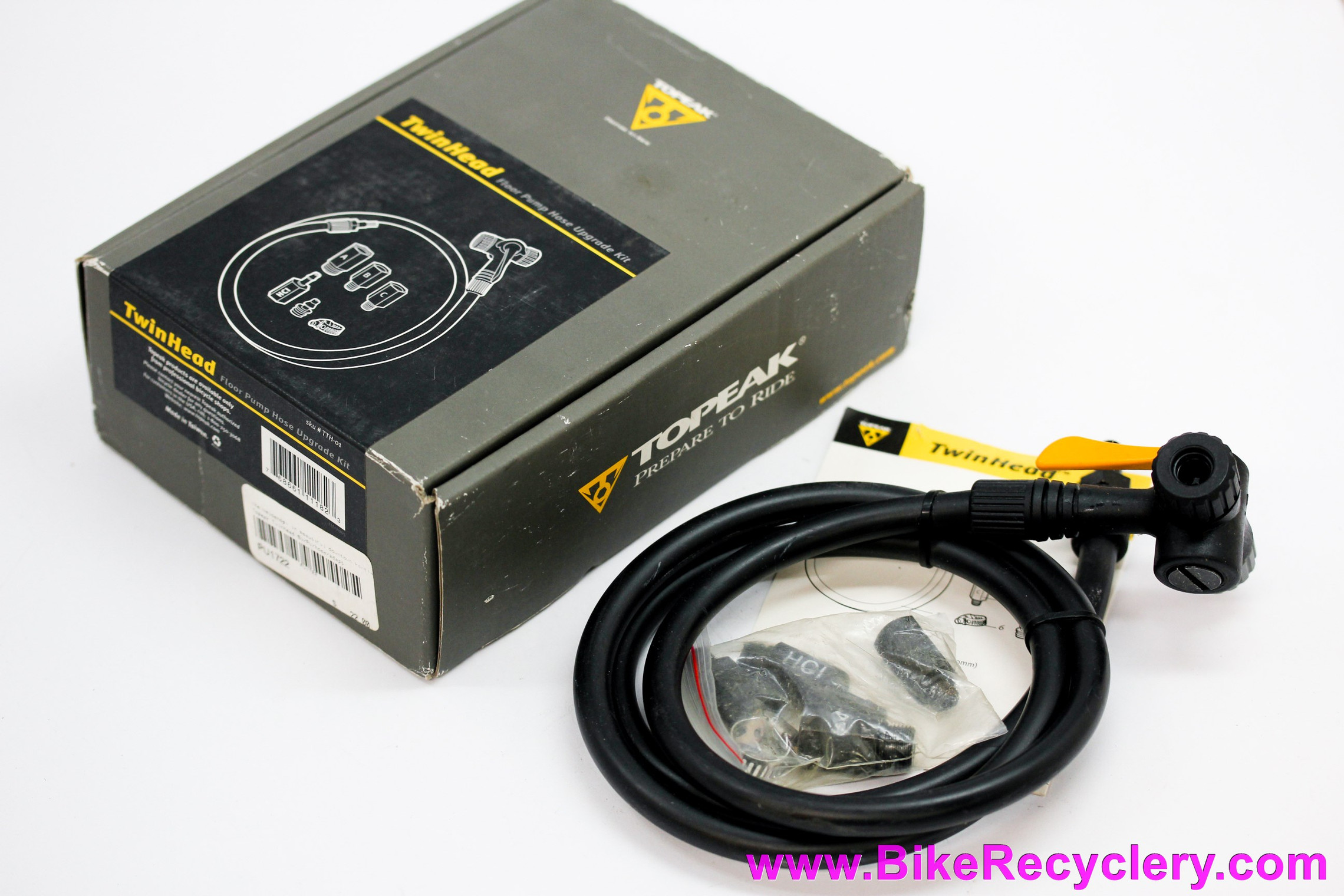 Topeak TwinHead Floor Pump Hose & Dual Head Upgrade kit Presta