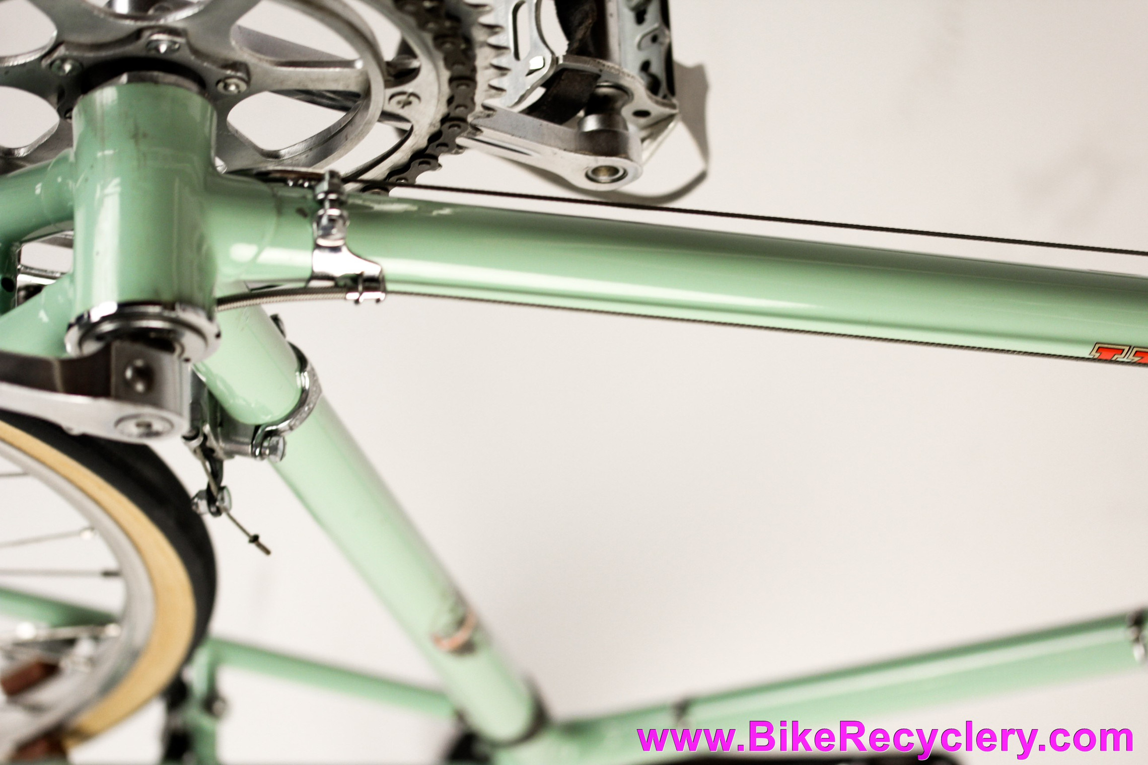 1950's Bianchi Campione Del Mondo Racing Bike: 58cm - Restored! Magistroni  5-Pin - 1st Universal 51 - Campagnolo GS - Ambrosio - Nisi - Brooks -  Madonna Del Ghisallo Medallion - Celeste - Bike Recyclery