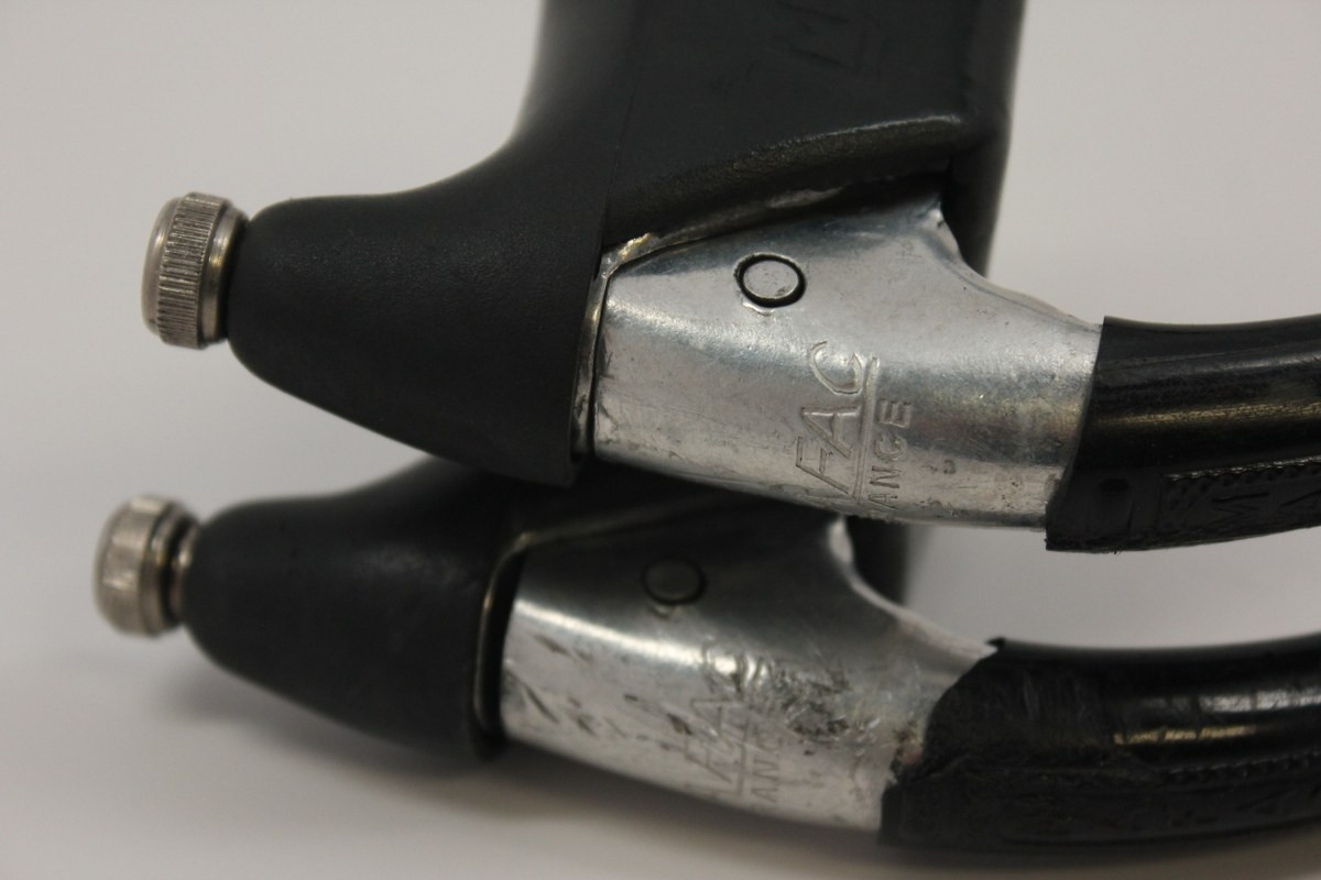 MAFAC Racer Brake Levers w/ Barrel Adjusters Black Hoods Bike Recyclery