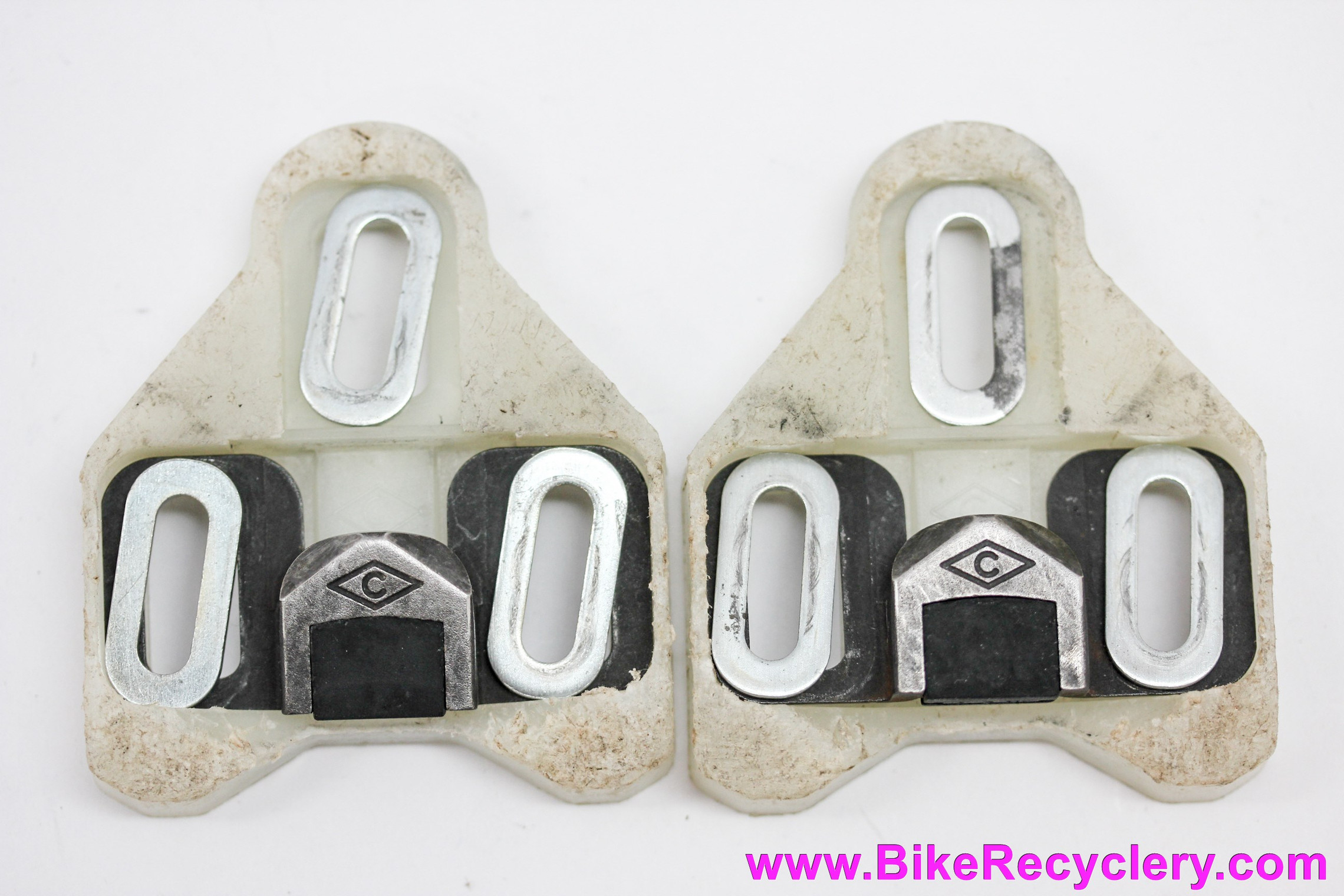Campagnolo Record Titanium Pro-Fit Pedals & Cleats: Silver (Near 