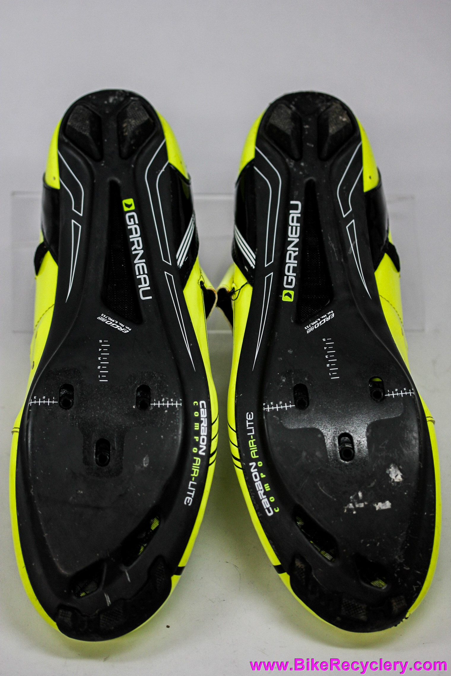 Louis Garneau Tri X-Lite Cycling Shoes: Men's 46.5 / 13 US - LOUD Yellow  (Almost New <100mi) - Bike Recyclery