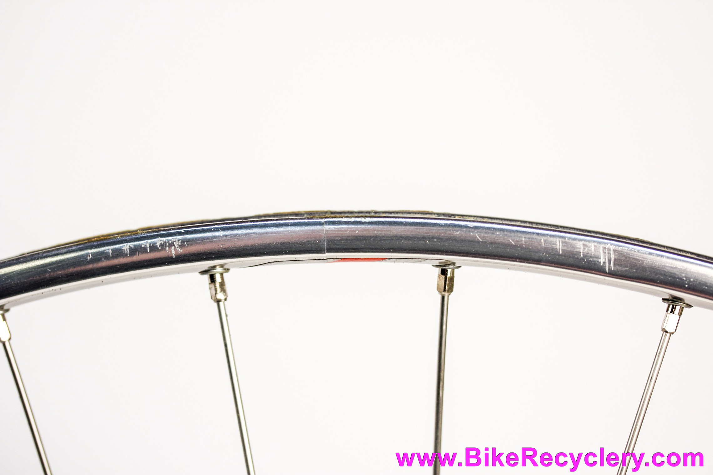 NOS Campagnolo Record Crono / C-Record Wheelset: Tubular - 36H x 126mm -  Skewers - Polished/Red - RARE (Take Off, w/ Storage Damage)