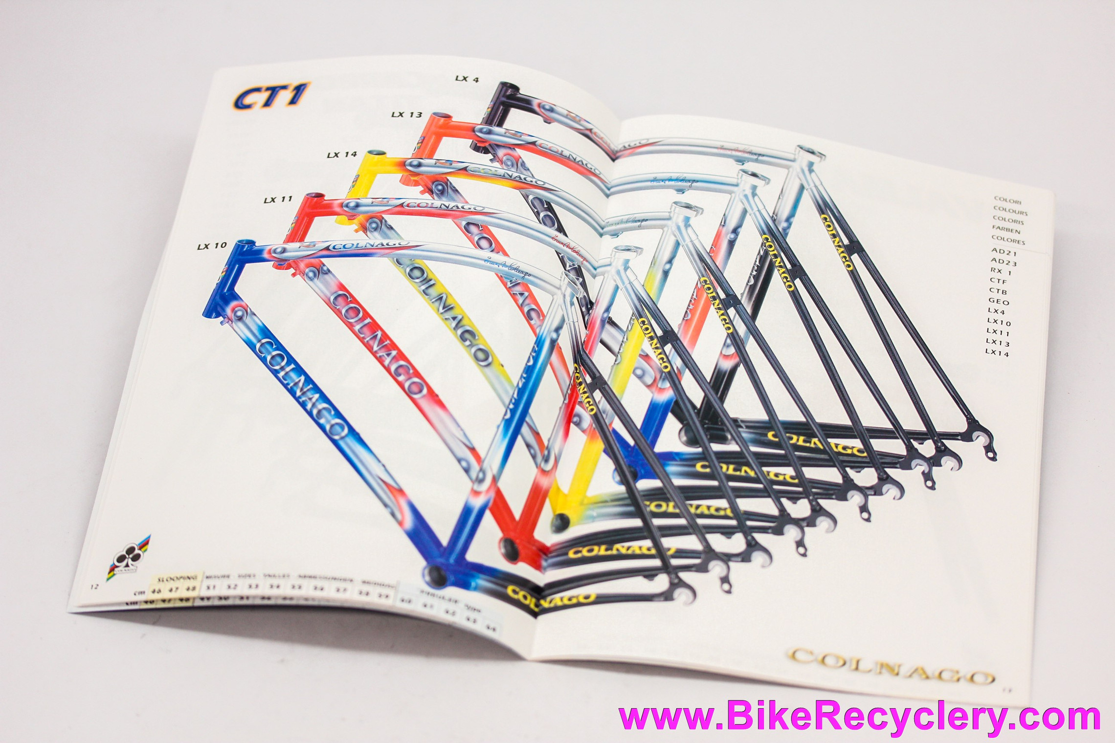 2001 Colnago Catalog Art Cover C 40 BStay CTI Mapei Dream (MINT