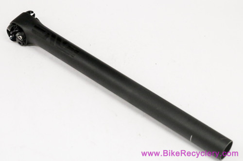 26.4mm X 400mm Alloy Bike Seatpost - Micro Adjust Black - Universal MTB/Hybrid