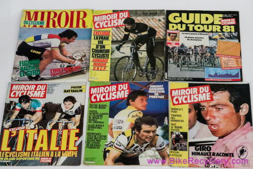 Mirour Du Cyclisme Magazine LOT: 6pc - 1981-1984 - Hinault / Saronni / Battaglin / Fignon