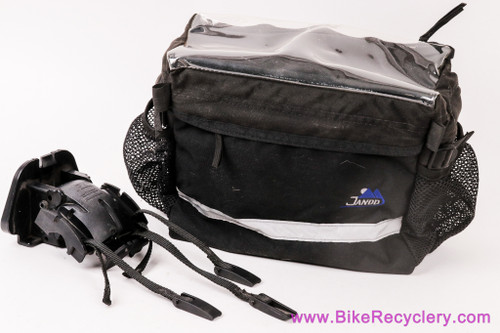 Jandd Mountaineering Handlebar Pack/Bag 1: Black - Klickfix-Like Quick Release Mounting Bracket (Near Mint Barely Used