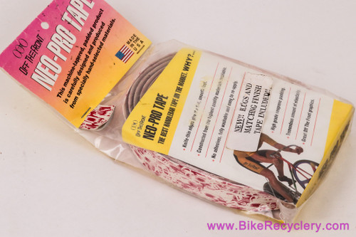 NIB/NOS Off The Front Neo Pro Handlebar Tape: Red/White - Vintage 1990's Made in USA