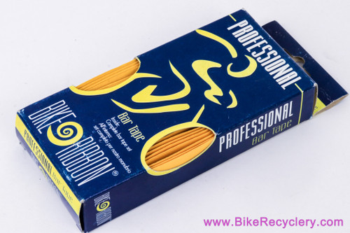 (Ambrosio) Bike Ribbon Professional Bar Tape: Faux Leather - Yellow