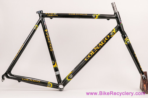 Colnago Dream Lux Frameset: 55cm - Shaped Aluminum - Time Sprint Fork - Black/Yellow (EXC++)