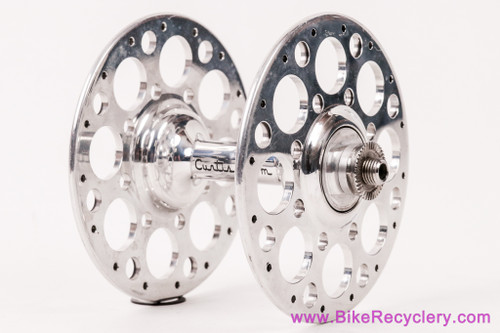NOS Curtis Odom Holey Road Hub: Front - 32H - HIGH Flange - Handmade & GORGEOUS
