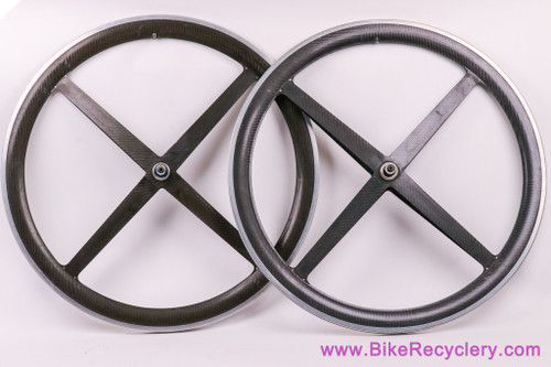700c Spinergy Rev X X-Tra Light Carbon 4-Spoke Wheelset: 8/9 Speed