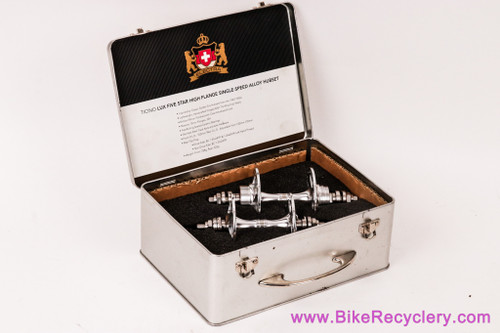 NIB/NOS Electra Ticino Lux Five Star Sheriff Track Hubset: 32H - Flip Flop Fixed/Free Single Speed - Ceramic - Collectors Lunchbox