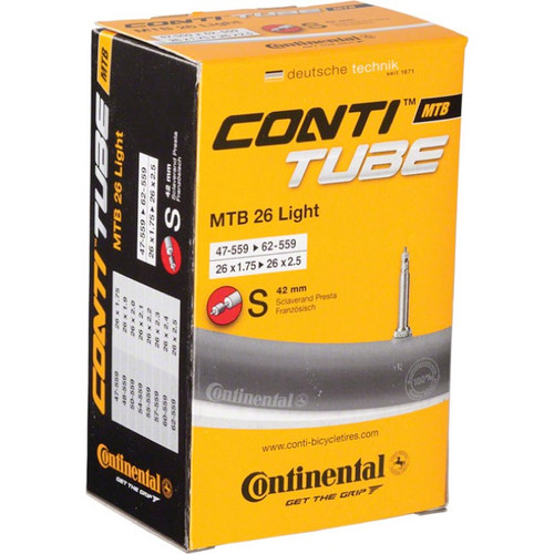 Continental 26" MTB Light Inner Tube : 1.75 - 2.5" - Presta (42mm Valve)