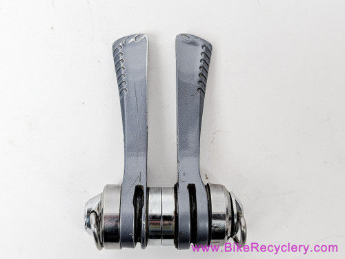 パーツ SHIMANO DURA-ACE SL-7402 8S Shimano Dura Ace SL-7402 Downtube Shifters: 8 Speed - Flat Plates
