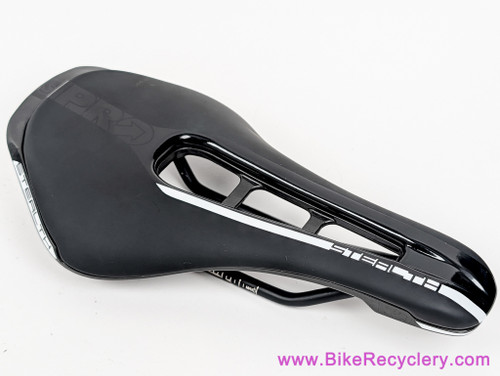 Pro Stealth Saddle: 142mm - Stainless Steel Cutout - Black (New Take-Off or Barely Used)