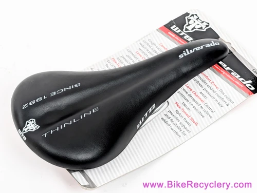 WTB Silverado Thinline Saddle: Black - Chromoly (New)