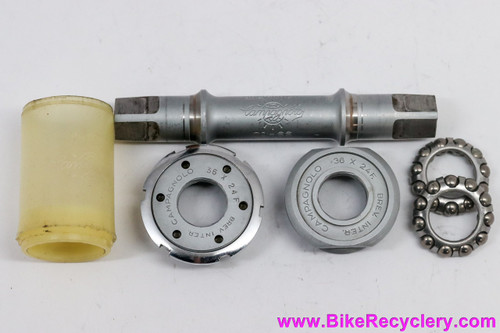 Campagnolo Nuovo Record #1046/A Bottom Bracket: 115.5mm X 70mm Italian - 70-SS (Near Mint)