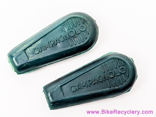 NOS Campagnolo Shifter / QR Skewer Rubber Covers: 1950s/1960s Early Version - British Racing Green (pair)