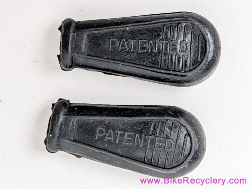 NOS Campagnolo Shifter / QR Skewer Rubber Covers: Black (pair)