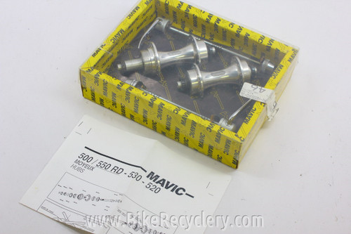 NIB/NOS Mavic 550 RD / 500 RD Moyeux Hubset & Skewers: 36H 126mm