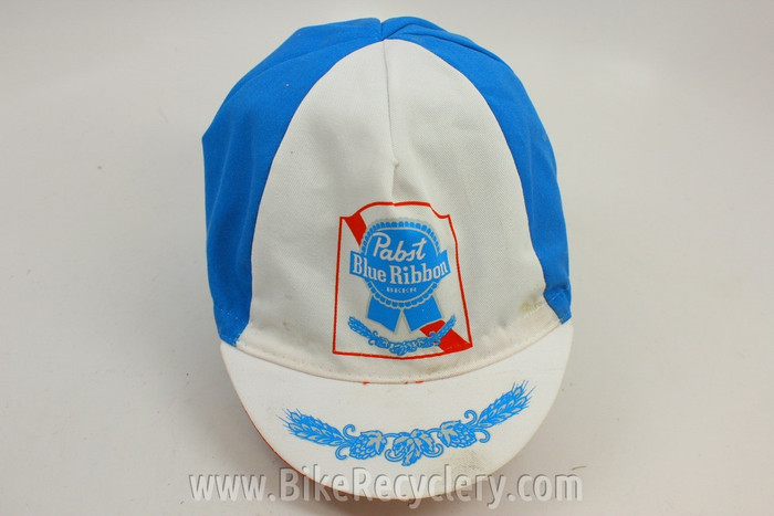 NOS Vintage PBR Cycling Cap: Hipsters Dream Hat Pabst Blue Ribbon