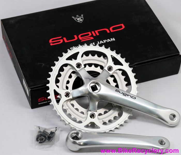 Sugino XD600 Triple Crankset: 165mm x 46/36/26t - JIS Square