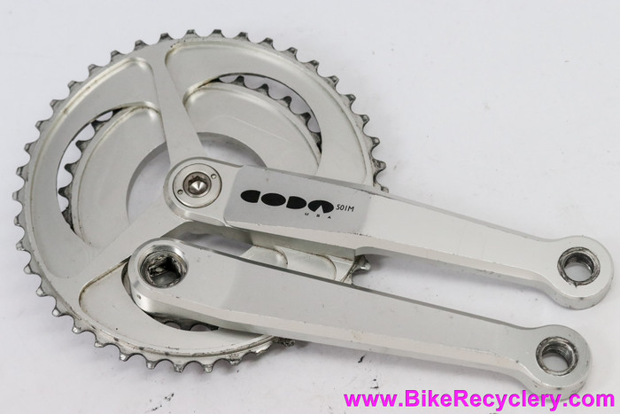 1995 CODA M501 Crankset: 175mm x 42/32/22t - Silver (DISPLAY ONLY