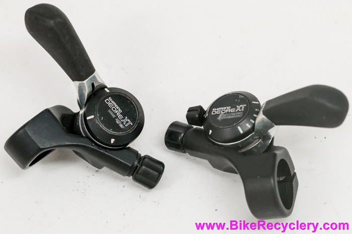 OLD MTB BL-M730 SL-M730 deore XT サムシフター Shimano Deore XT SL-M730 Thumb Shifters: 6 Speed SIS - Black (EXC